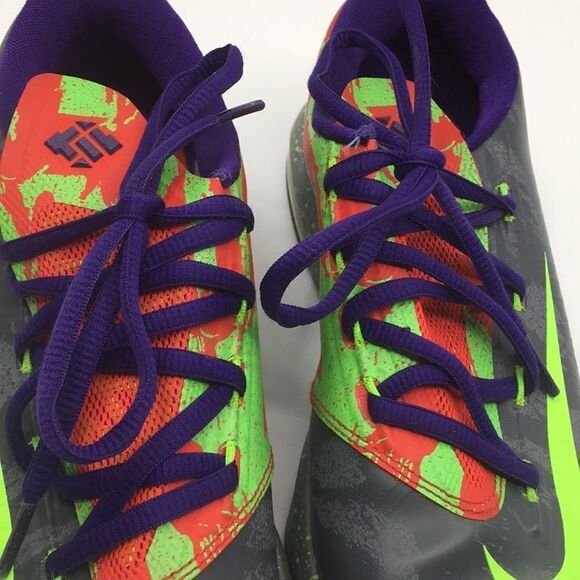 Nike KD 6 VII energy Kevin Durant gray neon green Size kids 4 Youth - Picture 13 of 15